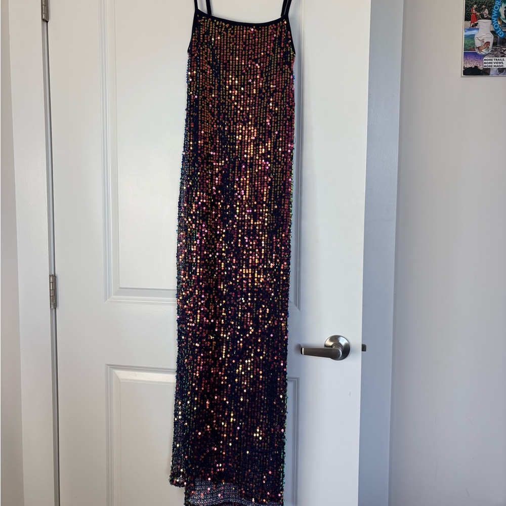 Sequin Bodycon Maxi Dress